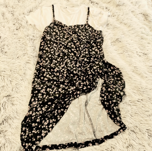 Floral Slip T-shirt Dress - Picture 2 of 8